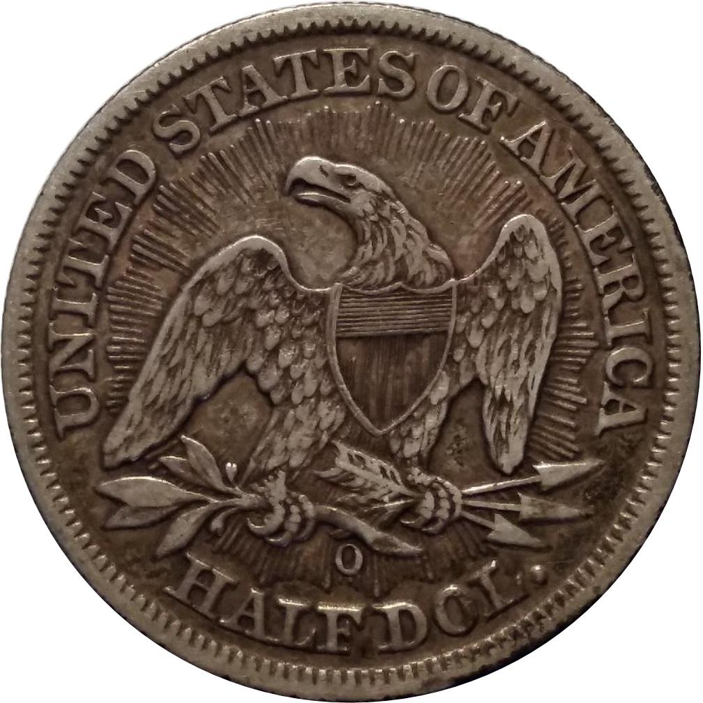 1853-O-50c-Liberty-Seated-Half-Dollar-Arrows-&-Rays-#2